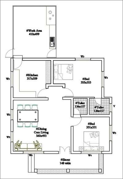 budget home 
2bhk 
 #2BHKHouse 
#FloorPlans 
#Thrissur 
 #Contractor 
#fullwork