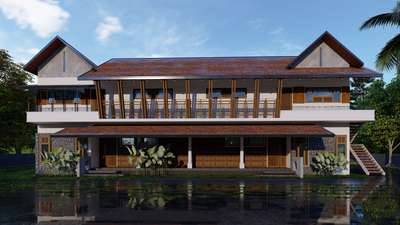 tropical elevation 
 #exteriordesigns  #ElevationDesign  #tropicalhouse