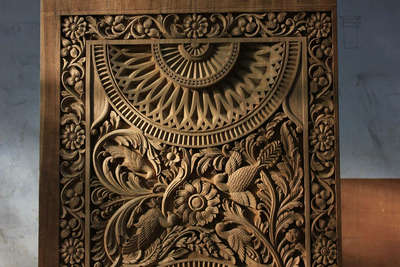 antique type panel work.(Ayyan crack owner house in Sivakasi)