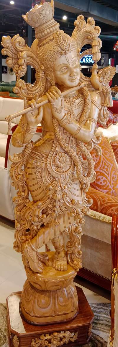 hand made 6 feet hight lord Krishna... more info@9072721023
