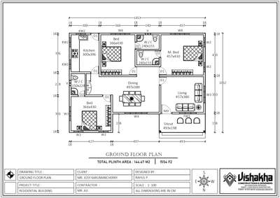 #FloorPlans 
#1500sft 
#Alappuzha district
karumancherry
#Rs 3/sq.feet for floor plans