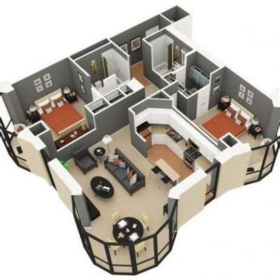 1000 rs me -3d floor plan banvaye 
 #3d  #3Dfloorplans