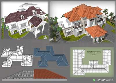 #Roofing detailing #Roofing Ideas  Ideas  #roofing tile  Designs 2d,3d please contact. #