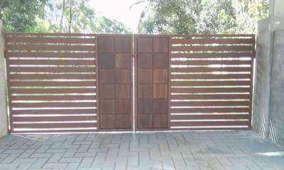 #gate with padippura #woodendesign