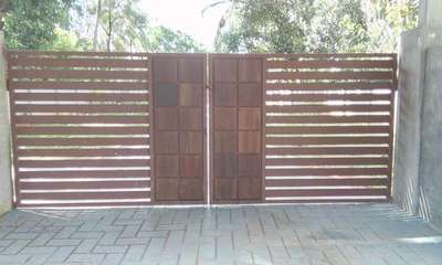 #gate with padippura #woodendesign