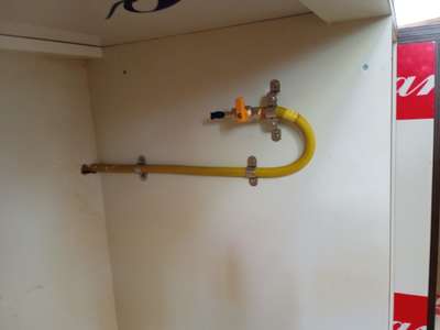 lpg pipe line in side the cupboard