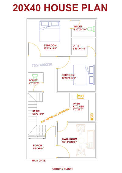 20 X 40 House Plan ...