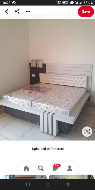 modern double bed