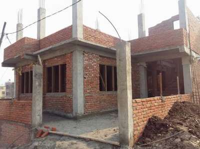 house counstraction work without material without plaster 
@150 sq feet with roof massrement