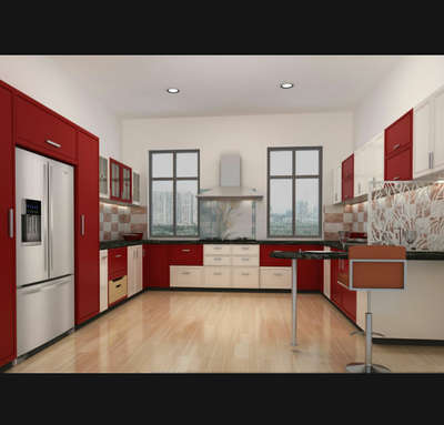 U Shaped Modular Kitchen  #ModularKitchen #ushapekitchen #KitchenIdeas #modularkitchendesign
