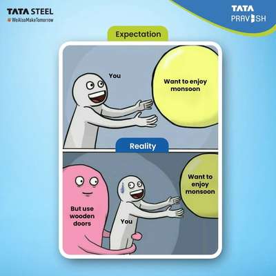 When Rain Meets Security... Tata Pravesh Has Your Back! ☔💪

No more worries about your door during the monsoon. Experience the perfect blend of security and enjoyment with Tata Pravesh. Embrace the raindrops without compromising on safety.

#Tatapravesh  #Tatasteel  #wealsomaketomorrow  #steeldoors  #Tata  #beststeeldoors  #beststeeldoor #beststeeldoorinkerala