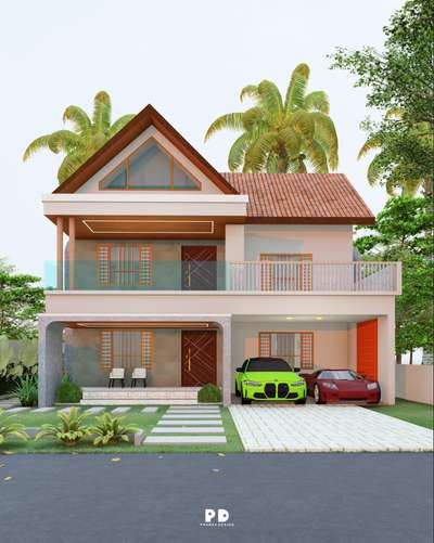 exterior ✨
 


 #KeralaStyleHouse #kerlaarchitecture #HouseDesigns #SmallHouse #3dmax