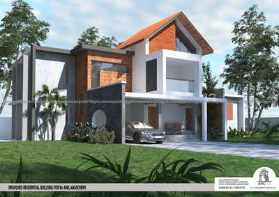 proposed residential building taliparamba

#modernelevation  #ElevationHome  #exterior_Work  #exterior3D