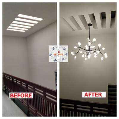 #chandelier #led #CelingLights #StaircaseLighting #lights #Electrician #trivandrum #One_Touch_Services #HouseRenovation #renovation