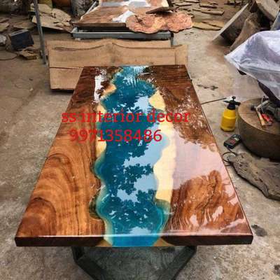 epoxy dining table raising table
