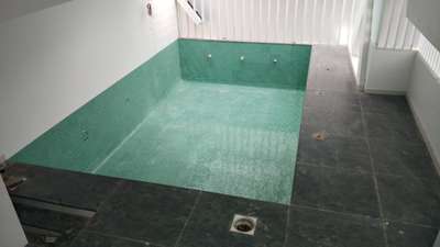 Nearing completion of indoor swimming pool at chavara
