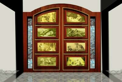 church fround door designing