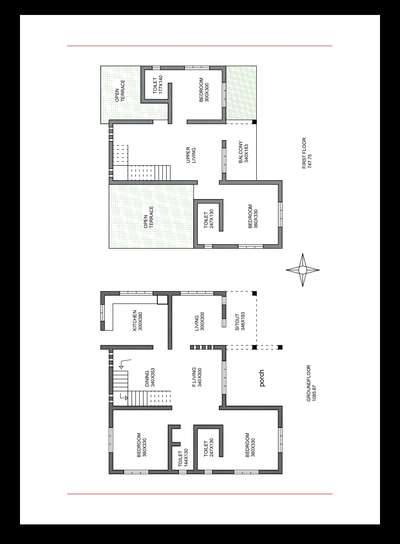 #plan  #FloorPlans  #2DPlans  #4BHKPlans  #2000sqftHouse  #KeralaStyleHouse  #keralahomeplans