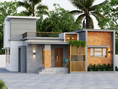 3d design for 800 sqft home at pullaloor