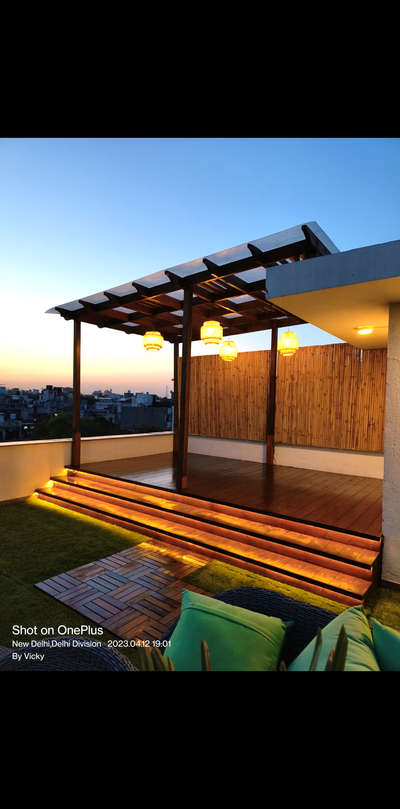 #terracegarden #woodendeck #raised #PergolaDesigns #artificialgrass #ipetiles #bambooFences