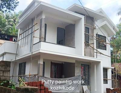 Putty paintig work kozhikode #putty #paintig #wall putty #putty work