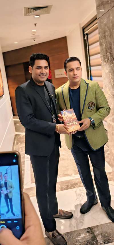 Feeling Inspired and Committed 🙏
Today, I had the honor of meeting Dr. Vivek Bindra, India’s top motivational speaker and business coach.
We discussed how to grow a business with ethics, quality, and purpose — values I deeply believe in at Kumbh Interiors.

During our conversation, he reminded me of Shri Krishna’s teachings from the Bhagavad Gita — the importance of karma (right action) and staying honest in your path. He even shared a copy of the Shrimad Bhagavad Gita, which deeply touched me.

With his blessings and guidance, I am more committed than ever to take my apartment interior business to new heights — delivering beautiful, functional, and ethical spaces for every client.

Interior Designing is not just about decorating spaces, it’s about transforming lifestyles – with integrity, intention, and inspiration.

Let’s create homes that reflect clarity, calm, and commitment.
Let’s move forward – not just in business, but in purpose.
- Pawan K. Suthar
Apartment Interior Specialist