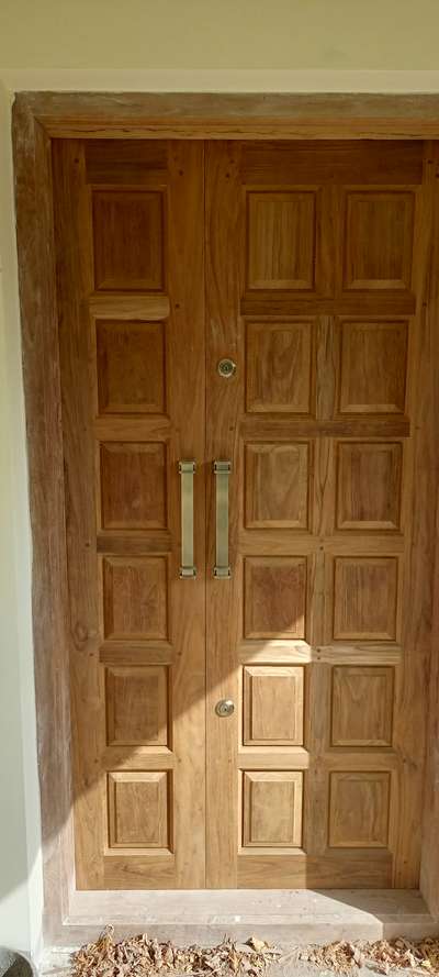 double door model 
site chempazhanthy #DoorDesigns