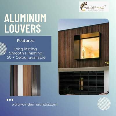 Winder max India Presenting you exterior elevation product Aluminium louvers 
.
.
Aluminum louvers
at just 270 per sqft
. 
. 
Stay connected for more information
. 
. 
www.windermaxindia.com
info@windermaxindia.com
Or call us on 9810980278, 9810980397

#aluminium #exterior #exteriordesign #elevation #products #solutions #wpc #innovate #terracegarden #acp #hpl #expertadvice #homedecoratingideas #likesharefollow #designerhomes #woodenflooring #louvers #wpclouvers #exteriorproducts #frontelevation #artificalplants