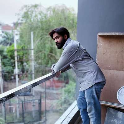 balcony work  #BalconyIdeas  #GlassBalconyRailing