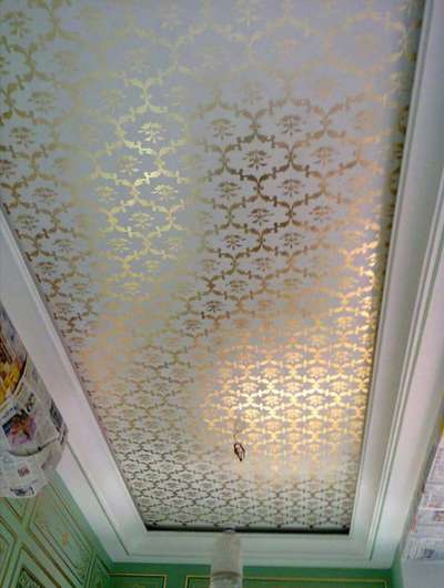 ceiling gold leaf work 

 #ceiling 
 #gold  #HouseDesigns