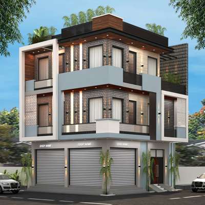 #Front Elevation # 3d design # Home design