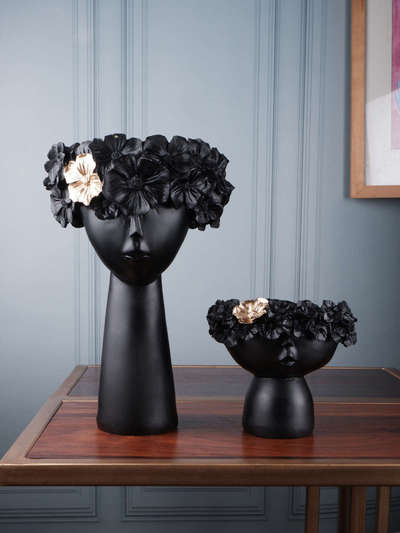 The White Ink Décor Premium Décor Vase Black Set Of Two
#homedecor#interior#flower#vase#black#beautiful#setof2 #decorshopping
