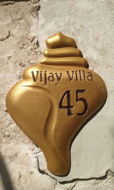 35 mm stone 3d 🐚🐚शंक  name plate