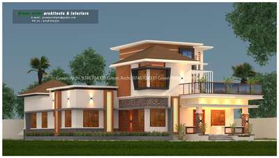 Green Archi Architects
contact:9746704331
project location :Guruvayoor 
insta:green _archi_youtube