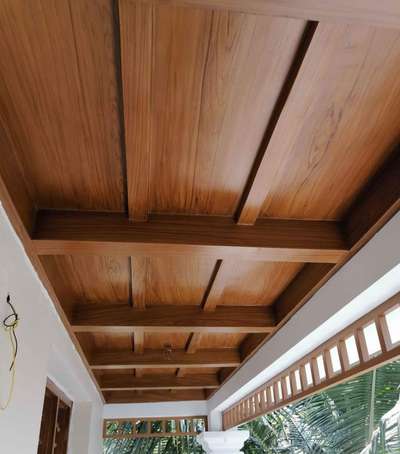 gypsum ceiling Teak wood grains work.