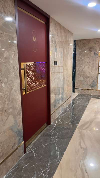 WPC laminated door

completed project - regal theatre calicut, easthill 
 #wpcdoor  #wpcframes