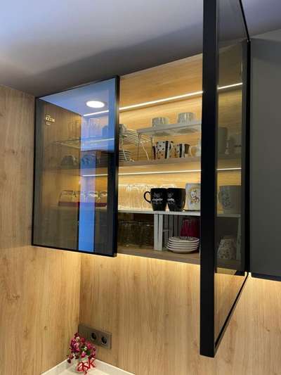 #KitchenCabinet  #Cabinet  #CelingLights  #ModularKitchen  #WoodenKitchen  #profileshutter  #profiledlight