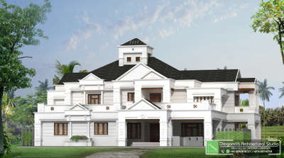 Imagine a fusion of Italian modern elegance with the traditional charm of colonial Kerala architecture, featuring sloped roofs that perfectly blend old-world charm with contemporary design. The elevation showcases clean lines, expansive windows, and a sophisticated color palette, all while preserving the essence of Kerala's architectural heritage. 

#ModernColonial #KeralaArchitecture #SlopedRoofDesign #ItalianStyle #ElegantHome #architecturalfusion