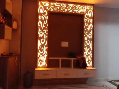 amazing lighting Tv panel contact - 9910663656  #TVStand  #LivingRoomTVCabinet  #tvbackpaneling   #tvunits  #tvrack