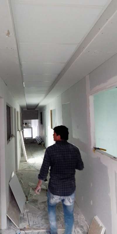 gypsum partition work  #gypsumpartition