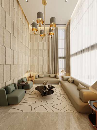 A grand double-height living room designed to create a striking sense of openness and elegance — featuring expansive volumes, refined material palettes, layered lighting, and sophisticated spatial composition that elevates the luxury living experience. Currently ongoing at Perinthalmanna.

#Perinthalmanna #DoubleHeightLiving #LuxuryInteriors #LivingRoomDesign #InteriorDesign #ResidentialDesign #ContemporaryInteriors #VillaInteriors #ArchitectureAndInteriors #OngoingProject #KeralaHomes #LuxuryLiving #BespokeInteriors #ModernVilla #interiorarchitecture
