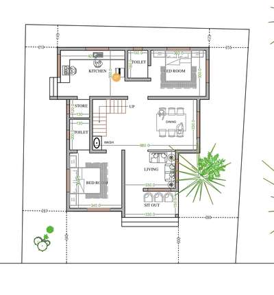 5 cent house plan # #