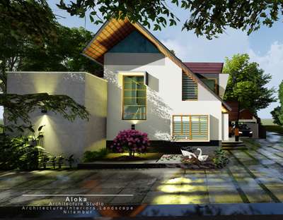 Proposed residence @chungathara (1800 sq.ft)