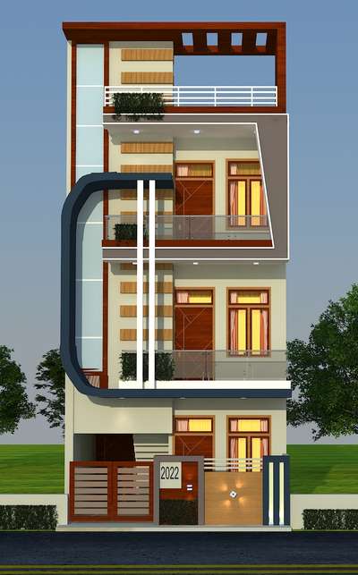 3 d Elevation only 5000 
Er. Govind Choudhary 95872-22004