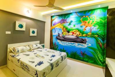 #KidsRoom #kids #kidsroomdesign #WallPainting