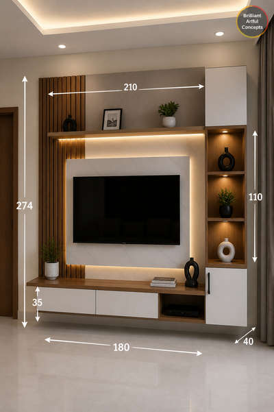 Luxury Wardrobe Design with Study Table | Modern Bedroom Interior Measurements (CM) | Space Saving Design

Description:
Looking for a smart and luxury bedroom wardrobe design with study setup? ✨

This redesigned premium bedroom concept features:
✔ Large wardrobe with practical storage
✔ Attached study table setup
✔ Open display shelves with warm LED lights
✔ Premium wood + cream finish
✔ False ceiling lighting
✔ Clean measurement layout in CM for easy execution

📏 Cutting List (Approx. in CM):
• Total Room Height: 305 CM
• Ceiling Drop: 15 CM
• Wardrobe Height: 210 CM
• Loft Height: 60 CM
• Wardrobe Width: 180 CM
• Study Table Width: 120 CM
• Side Shelf Depth: 45 CM