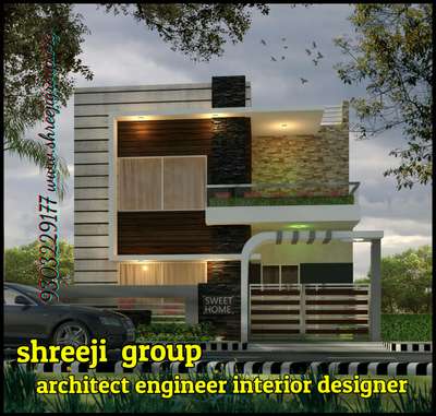 #front Elevation
House design
front design
residential bunglow front Elevation design
3d Elevation view
Best
architect engineer interior designer
Shree ji group 
Indore
Corporation map approval 
Structure designer 
Survey