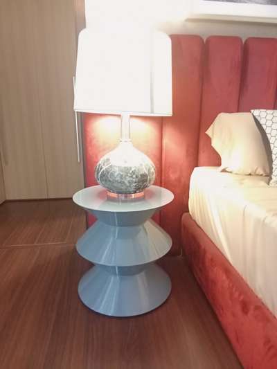 #Bedroom   Decor  #MasterBedroom  #Mordern  #painting  #designer side table # side lamp  #happy client