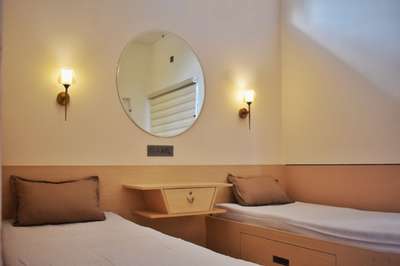 #singlebed
 #roundmirror
 #Architectural&Interior