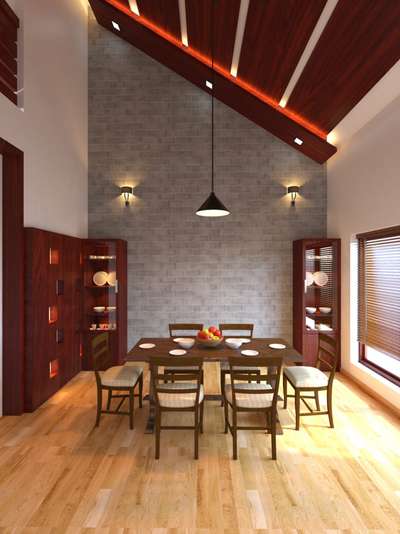 #sloproof  #fall-ceiling #CelingLights  #DiningTable  #DiningChairs  #WoodenFlooring